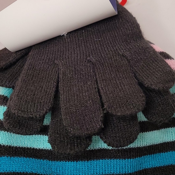 💰NWT! CHAMPION ▪︎ STRIPED HAT AND GLOVE SET ▪︎ ONE SIZE - Picture 8 of 8